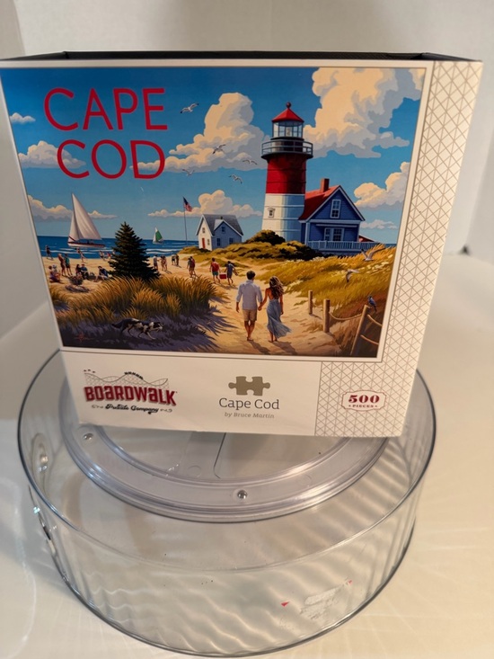 boardwalk Other - Boardwalk Cape Cod 500-Piece Jigsaw Puzzle - Province town hyannis, lighthouse